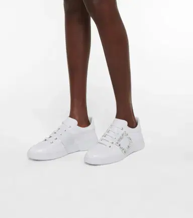 Roger Vivier Viv Skate Strass leather sneakers | Thumbnail 6