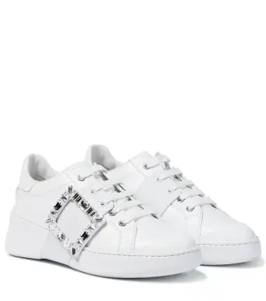 Roger Vivier Viv Skate Strass leather sneakers | Thumbnail 1