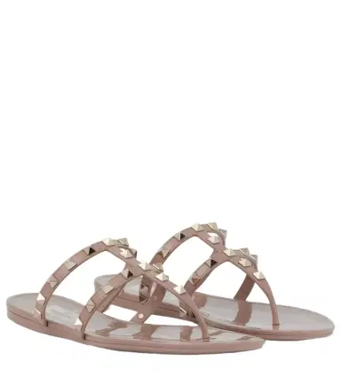 Valentino Garavani Rockstud PVC thong sandals | Thumbnail 1 Valentino Garavani Rockstud PVC thong sandals | Thumbnail 1