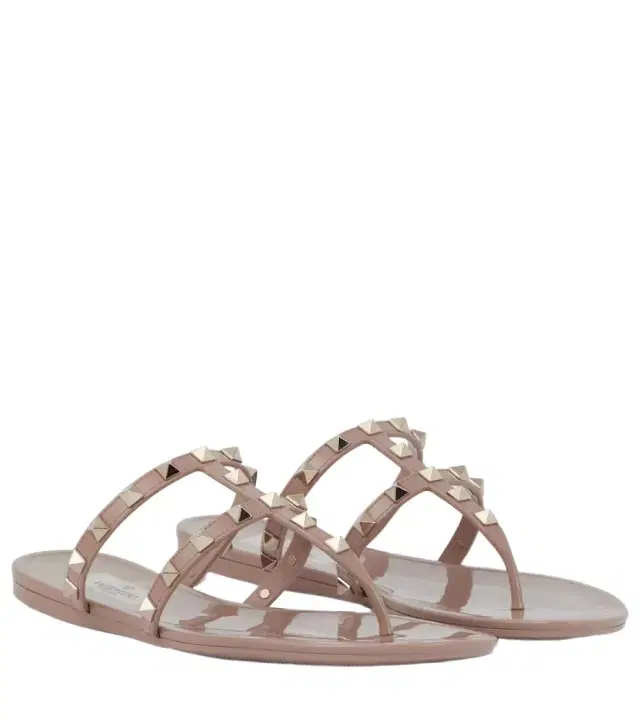 Valentino Garavani Rockstud PVC thong sandals