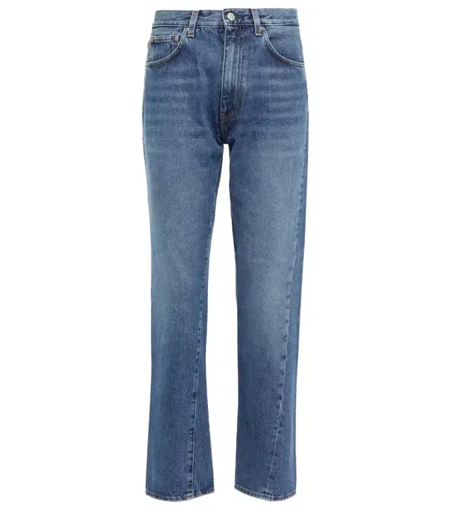 Toteme Mid-rise twisted-seam straight jeans