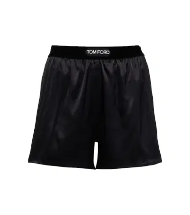 Tom Ford Silk-blend shorts | Thumbnail 1 Tom Ford Silk-blend shorts | Thumbnail 1