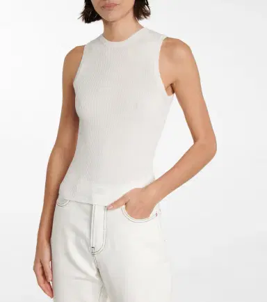 Wardrobe.NYC Wardrobe. NYC Ribbed-knit cotton tank top | Thumbnail 4