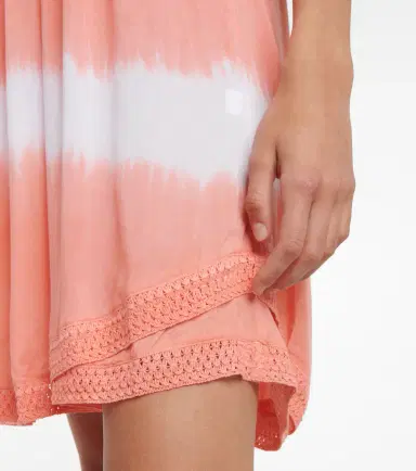 Poupette St Barth Sasha fringed and tie-dye minidress | Thumbnail 4
