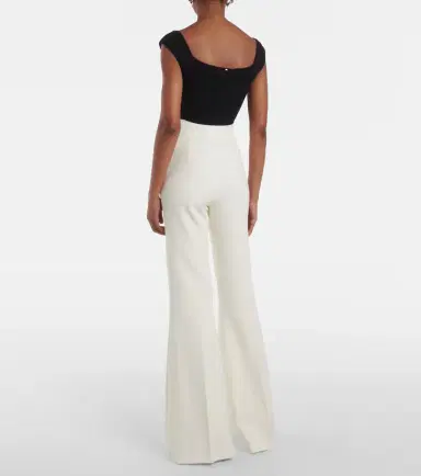 Safiyaa Halluana high-rise flared pants | Thumbnail 4 Safiyaa Halluana high-rise flared pants | Thumbnail 4