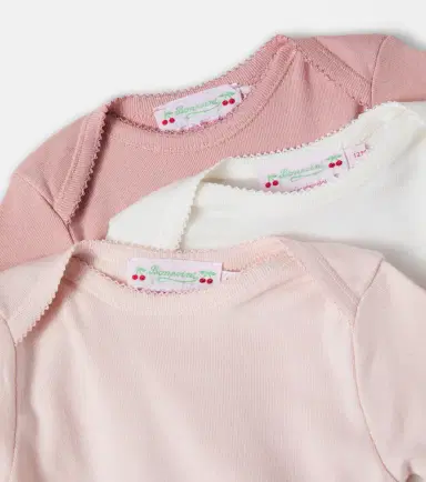 Bonpoint Baby set of 3 cotton bodysuits | Thumbnail 3