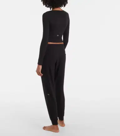 Alo Yoga Cover knit crop top | Thumbnail 2
