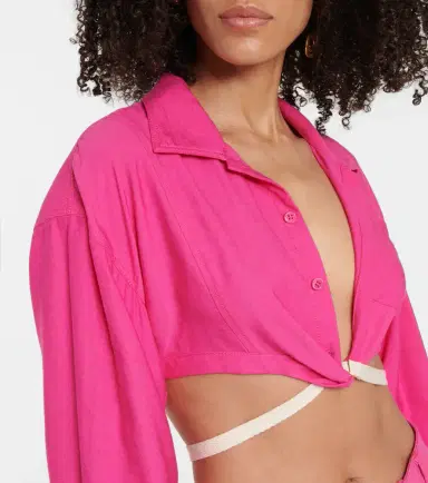 Jacquemus La Chemise Laurier cropped shirt | Thumbnail 4 Jacquemus La Chemise Laurier cropped shirt | Thumbnail 4