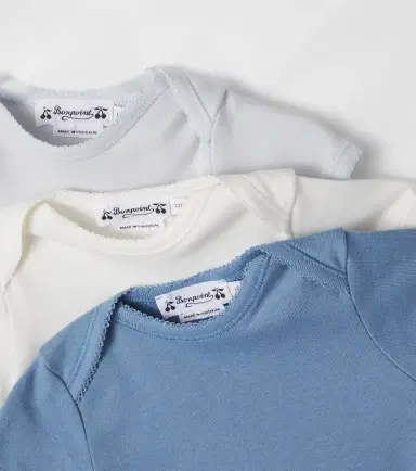 Bonpoint Baby set of 3 cotton bodysuits | Thumbnail 2