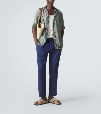 Frescobol Carioca Linen and cotton chinos | Thumbnail 5