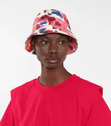 Isabel Marant Haley floral leather bucket hat | Thumbnail 4