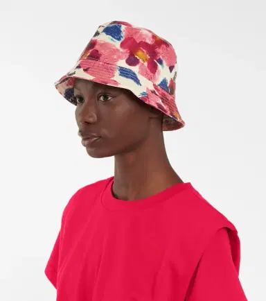 Isabel Marant Haley floral leather bucket hat | Thumbnail 5