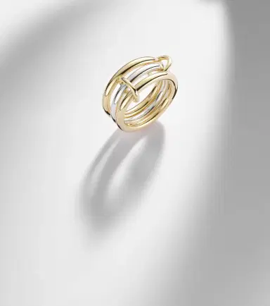 Spinelli Kilcollin Taurus SG 18kt gold and sterling silver linked rings | Thumbnail 6 Spinelli Kilcollin Taurus SG 18kt gold and sterling silver linked rings | Thumbnail 6