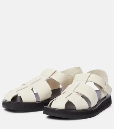 The Row Fisherman leather sandals | Thumbnail 3