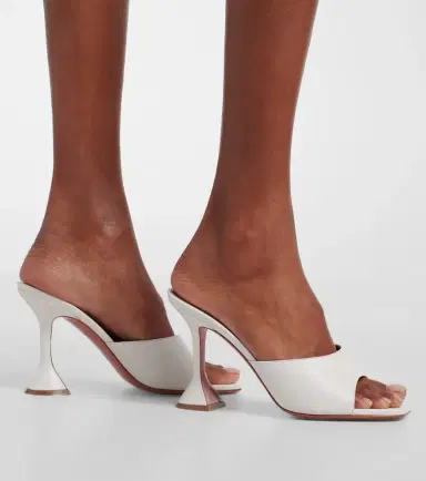 Amina Muaddi Lupita leather sandals | Thumbnail 6 Amina Muaddi Lupita leather sandals | Thumbnail 6