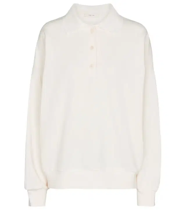 The Row Corzas cotton polo sweater
