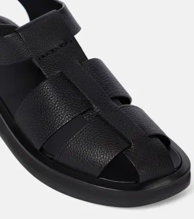 The Row Fisherman leather sandals | Thumbnail 4
