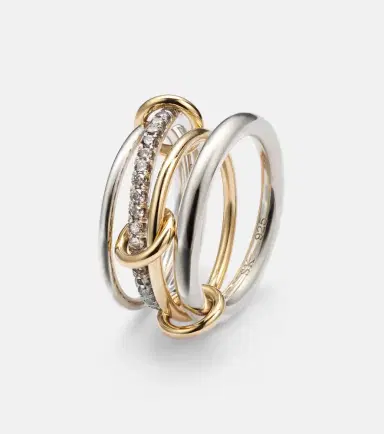 Spinelli Kilcollin Nimbus 18kt gold and sterling silver ring with diamonds | Thumbnail 3 Spinelli Kilcollin Nimbus 18kt gold and sterling silver ring with diamonds | Thumbnail 3