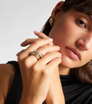 Spinelli Kilcollin Nimbus 18kt gold and sterling silver ring with diamonds | Thumbnail 5 Spinelli Kilcollin Nimbus 18kt gold and sterling silver ring with diamonds | Thumbnail 5