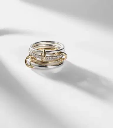 Spinelli Kilcollin Nimbus 18kt gold and sterling silver ring with diamonds | Thumbnail 6 Spinelli Kilcollin Nimbus 18kt gold and sterling silver ring with diamonds | Thumbnail 6