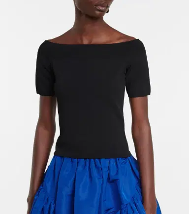 Alexander McQueen Off-shoulder top | Thumbnail 2