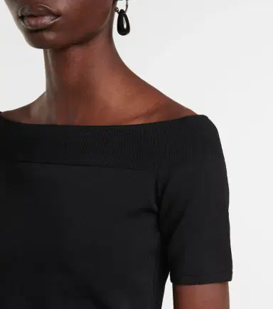 Alexander McQueen Off-shoulder top | Thumbnail 4