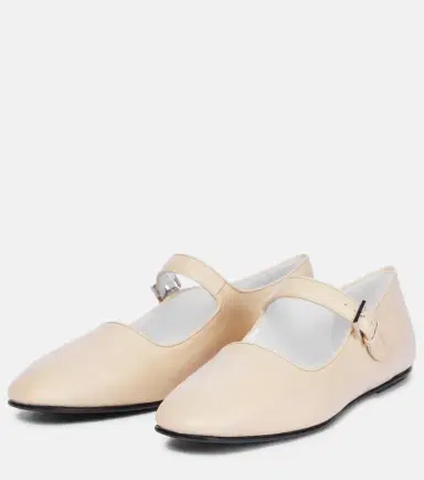 The Row Ava leather ballet flats | Thumbnail 3