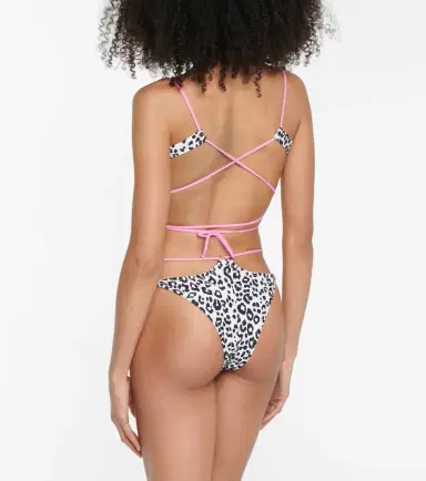REINA OLGA Theresa leopard-print bikini top | Thumbnail 3