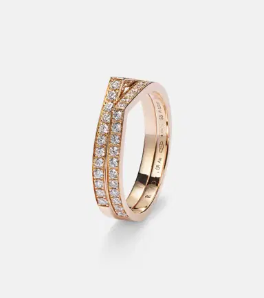Repossi Antifer rose gold ring with diamonds | Thumbnail 2