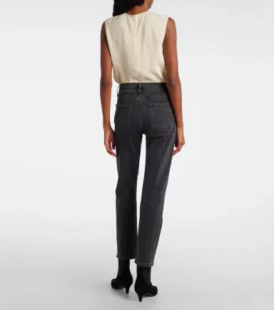 TOTEME Mid-rise twisted-seam straight jeans | Thumbnail 5 TOTEME Mid-rise twisted-seam straight jeans | Thumbnail 5