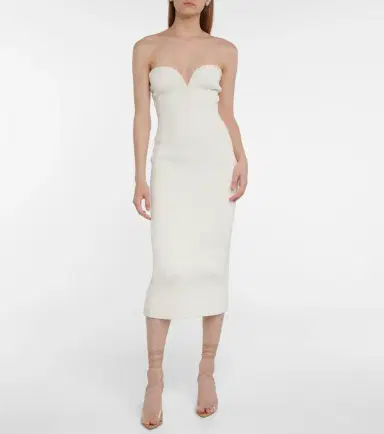 Galvan Thalia strapless midi dress | Thumbnail 2