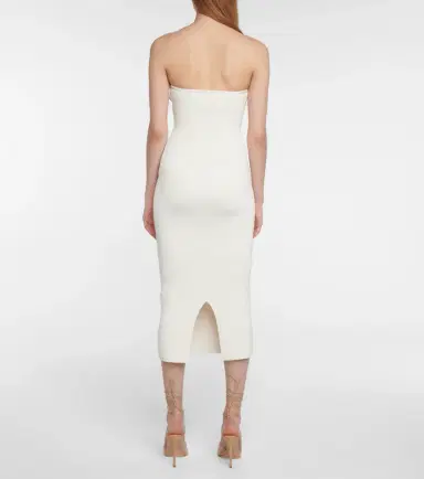 Galvan Thalia strapless midi dress | Thumbnail 5