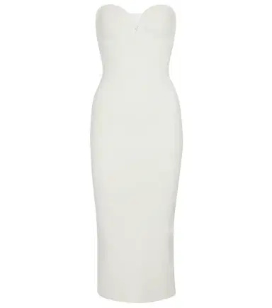 Galvan Thalia strapless midi dress | Thumbnail 1