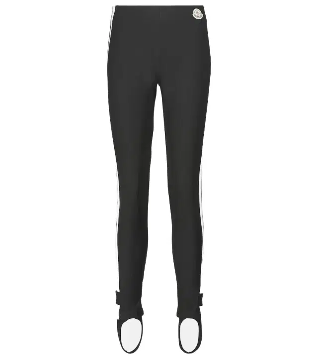 Moncler id-rise jersey stirrup leggings