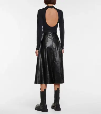 Moncler Faux midi skirt | Thumbnail 4