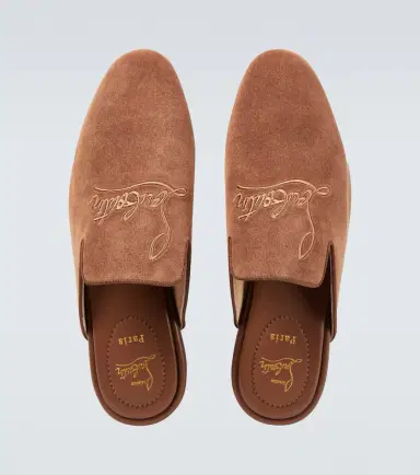 Christian Louboutin Navy Coolito Flat mules | Thumbnail 3
