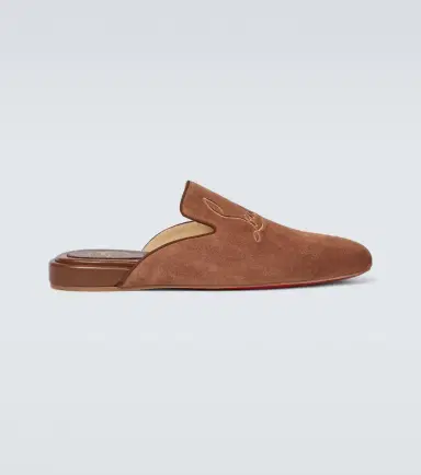 Christian Louboutin Navy Coolito Flat mules | Thumbnail 6