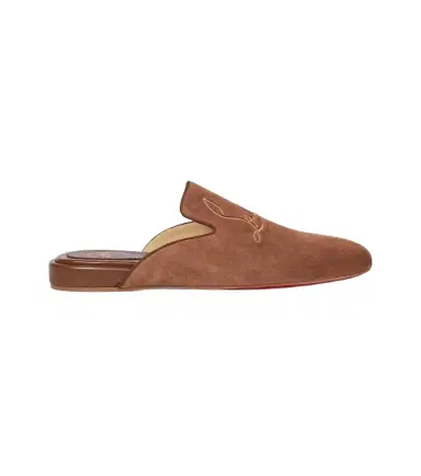 Christian Louboutin Navy Coolito Flat mules | Thumbnail 1