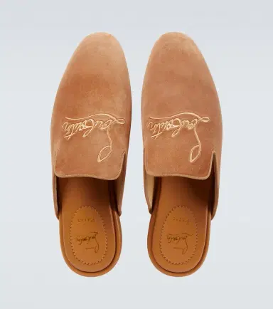 Christian Louboutin Navy Coolito Flat mules | Thumbnail 4