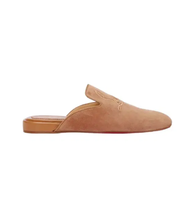Christian Louboutin Navy Coolito Flat mules