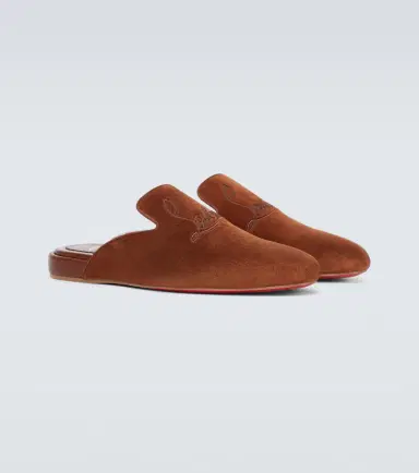 Christian Louboutin Navy Coolito Flat mules | Thumbnail 5