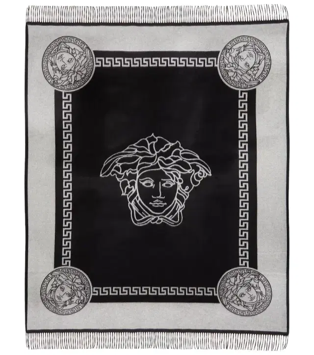 Versace Home Greca Key and Medusa blanket