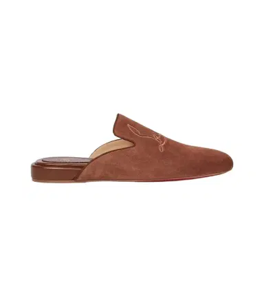 Christian Louboutin Navy Coolito Flat mules | Thumbnail 1