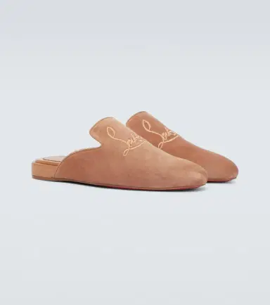 Christian Louboutin Navy Coolito Flat mules | Thumbnail 2