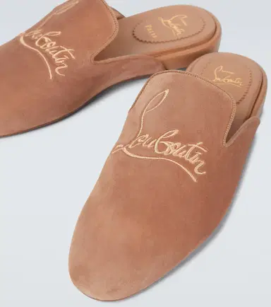 Christian Louboutin Navy Coolito Flat mules | Thumbnail 6