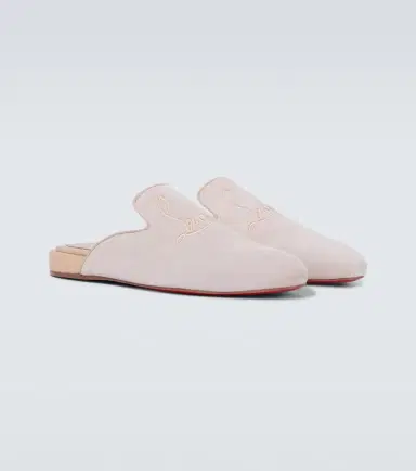Christian Louboutin Navy Coolito Flat mules | Thumbnail 2