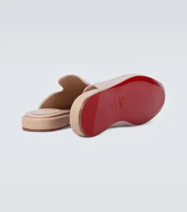 Christian Louboutin Navy Coolito Flat mules | Thumbnail 3