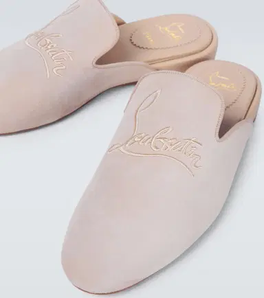 Christian Louboutin Navy Coolito Flat mules | Thumbnail 6