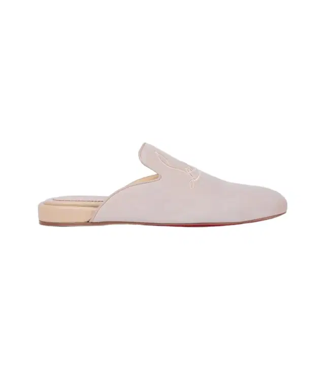 Christian Louboutin Navy Coolito Flat mules