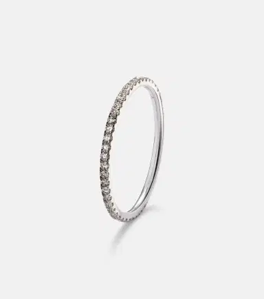 Ileana Makri Thread Band 18kt gold ring with diamonds | Thumbnail 2 Ileana Makri Thread Band 18kt gold ring with diamonds | Thumbnail 2